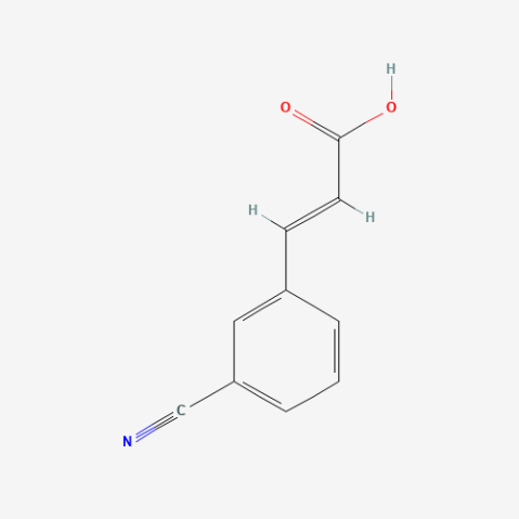 3-(3-Cyanophenyl)acrylic acid 化学構造