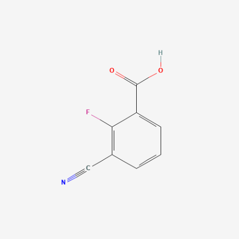 3-Cyano-2-fluorobenzoic acid Chemische Struktur