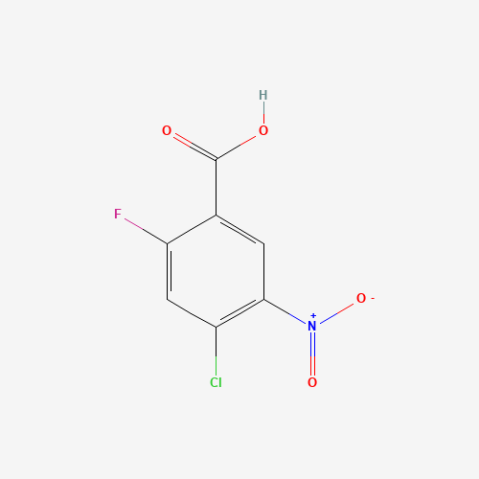 4-Chloro-2-fluoro-5-nitrobenzoic acid Chemical Structure