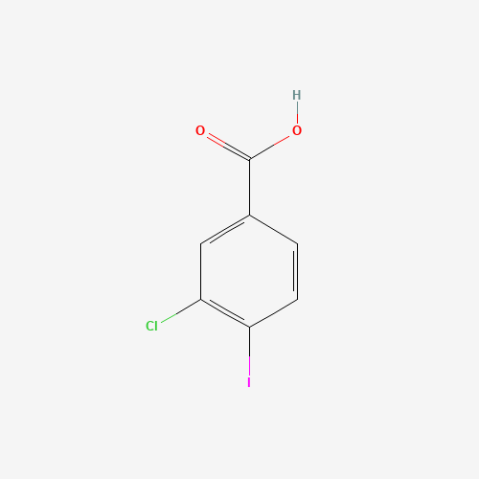 3-Chloro-4-iodobenzoic acid 化学構造