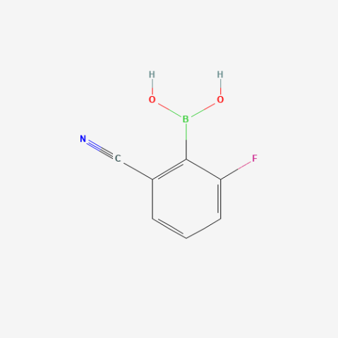 (2-Cyano-6-fluorophenyl)boronic acid Chemical Structure