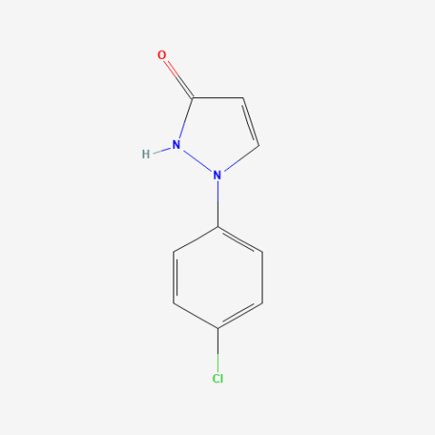 1-(4-Chlorophenyl)-1H-pyrazol-3-ol 化学構造