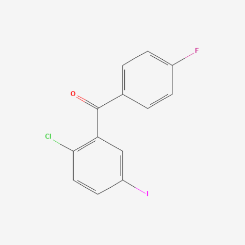 (2-Chloro-5-iodophenyl)(4-fluorophenyl)methanone Chemical Structure