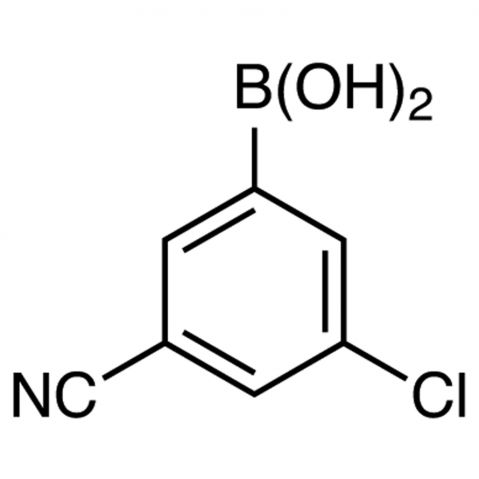 (3-Chloro-5-cyanophenyl)boronic acid (contains varying amounts of Anhydride) Chemical Structure