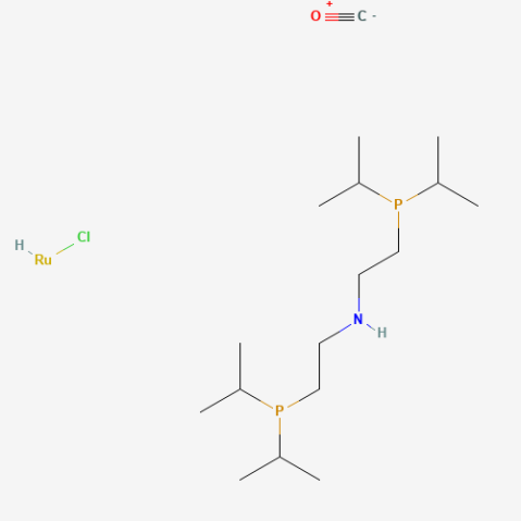 Carbonylchlorohydrido[bis(2-di-i-propylphosphinoethyl)amine]ruthenium(II) 化学構造