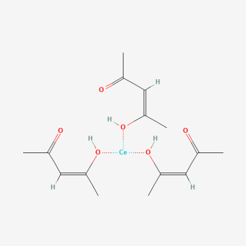 Cerium(III) acetylacetonate hydrate Chemische Struktur