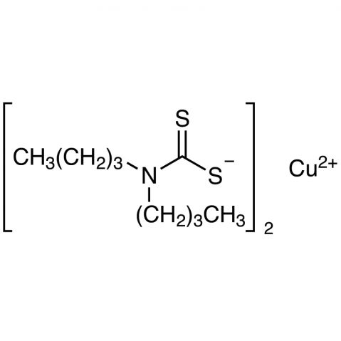 Copper(II) Dibutyldithiocarbamate Chemical Structure