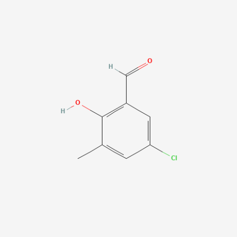 5-Chloro-2-hydroxy-3-methylbenzaldehyde Chemical Structure