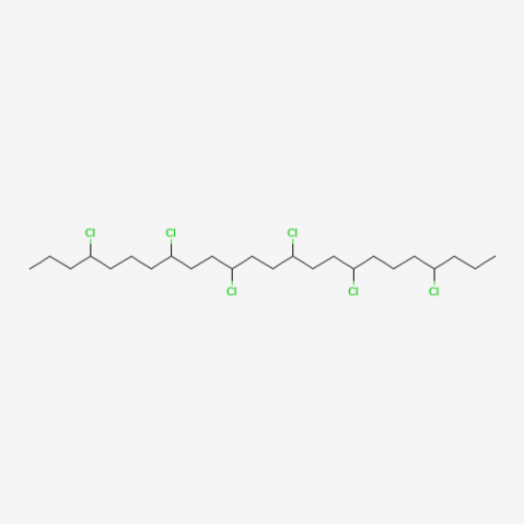 Chlorinated paraffin Chemische Struktur