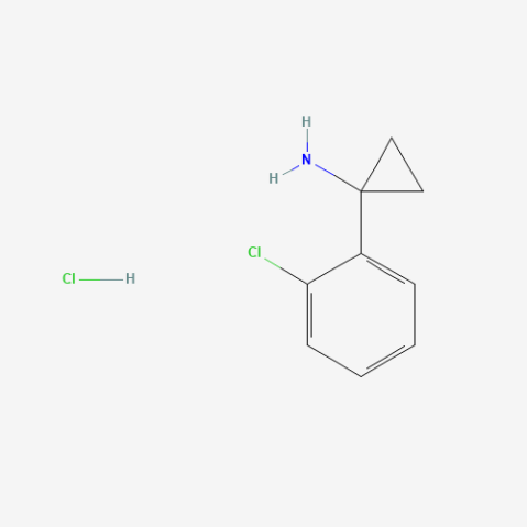 1-(2-chlorophenyl)cyclopropan-1-amine hydrochloride Chemische Struktur