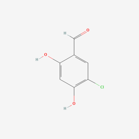 5-chloro-2,4-dihydroxybenzaldehyde 化学構造