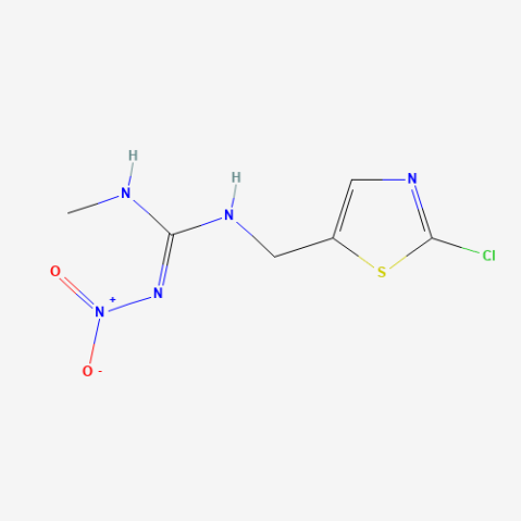 1-(2-Chloro-5-thiazolylmethyl)-3-methyl-2-nitroguanidine Chemical Structure