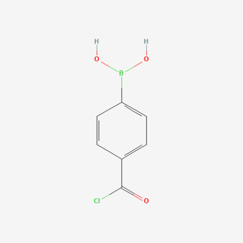 4-Chlorocarbonylphenylboronic acid (contains varying amounts of Anhydride) Chemical Structure