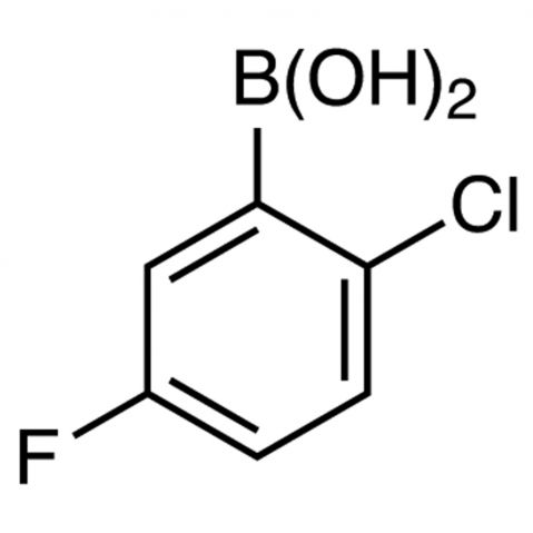 2-Chloro-5-fluorophenylboronic Acid (contains varying amounts of Anhydride Chemical Structure