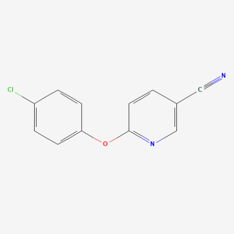 6-(4-Chlorophenoxy)nicotinonitrile التركيب الكيميائي