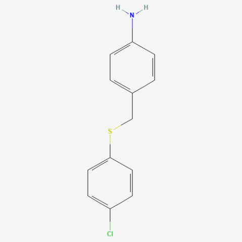 4-{[(4-Chlorophenyl)sulfanyl]methyl}phenylamine التركيب الكيميائي