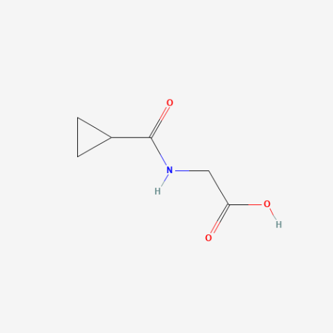 [(cyclopropylcarbonyl)amino]acetic acid Chemical Structure