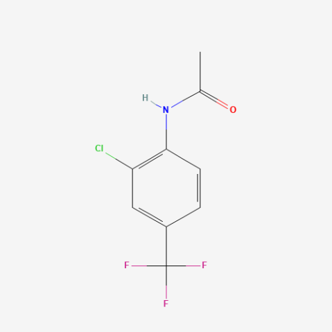 2′-Chloro-4′-(trifluoromethyl)acetanilide Chemical Structure