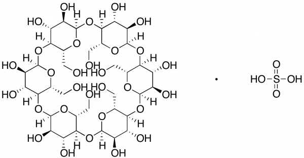 α-cyclodextrin sulfated sodium salt hydrate 化学構造