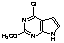 6-Chloro-2-methoxy-7-deazapurine Chemical Structure