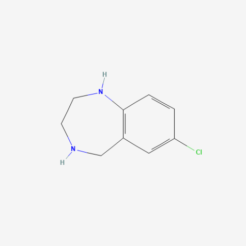 7-Chloro-2,3,4,5-tetrahydro-1H-benzo[e][1,4]diazepine 化学構造