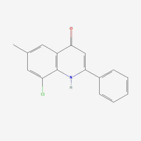 8-Chloro-6-methyl-2-phenyl-4-quinolinol Chemical Structure