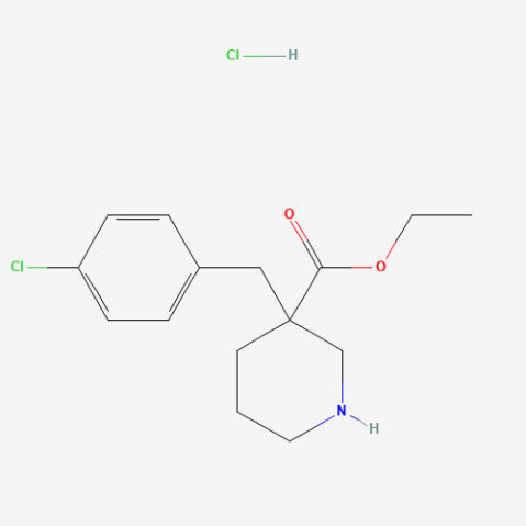 3-(4-Chlorobenzyl)Piperidine-3-Ethylcarboxylate Hydrochloride Chemical Structure