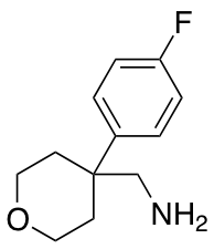 [4-(4-fluorophenyl)oxan-4-yl]methanamine التركيب الكيميائي