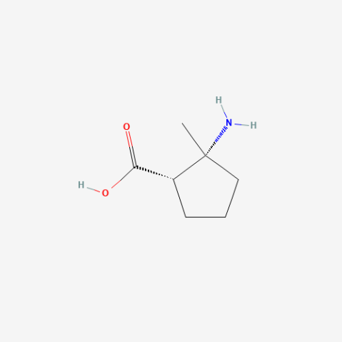 cis-2-Amino-2-methyl-cyclopentanecarboxylic acid 化学構造