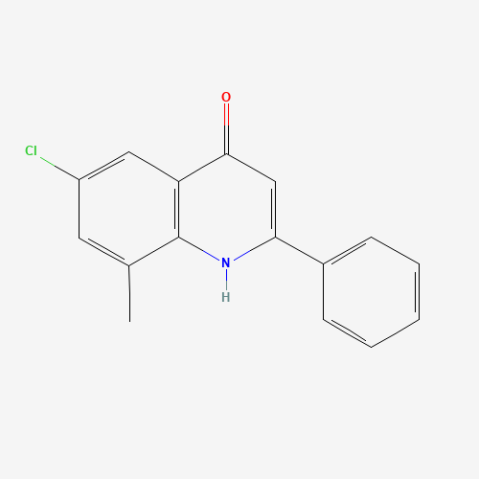 6-Chloro-8-methyl-2-phenyl-4-quinolinol Chemical Structure