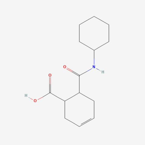 6-Cyclohexylcarbamoylcyclohex-3-enecarboxylicacid Chemical Structure