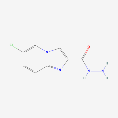 6-Chloroimidazo[1,2-a]pyridine-2-carbohydrazide التركيب الكيميائي