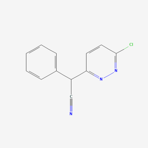 6-Chloro-α-phenyl-3-pyridazineacetonitrile Chemical Structure