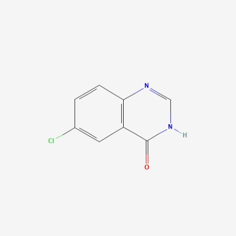 6-Chloro-4-quinazolone 化学構造