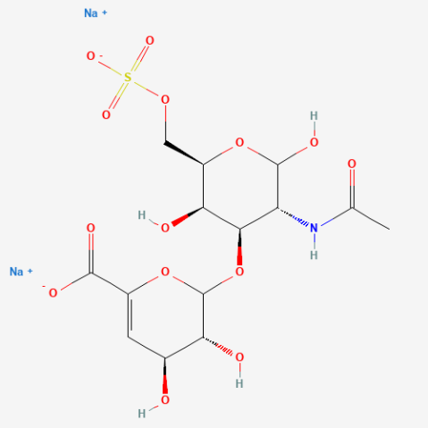 Chondroitin disaccharide δdi-6S sodium salt 化学構造