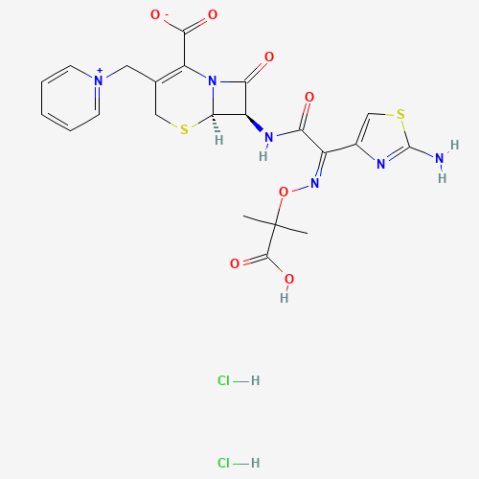 Ceftazidime dihydrochloride Chemical Structure