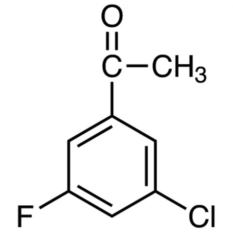 3′-Chloro-5′-fluoroacetophenone Chemical Structure