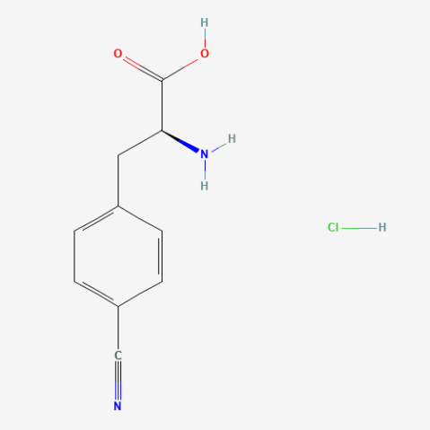 4-Cyano-L-phenylalaine hydrochloride Chemische Struktur