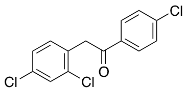 4′-Chloro-2-(2,4-dichlorophenyl)acetophenone 化学構造