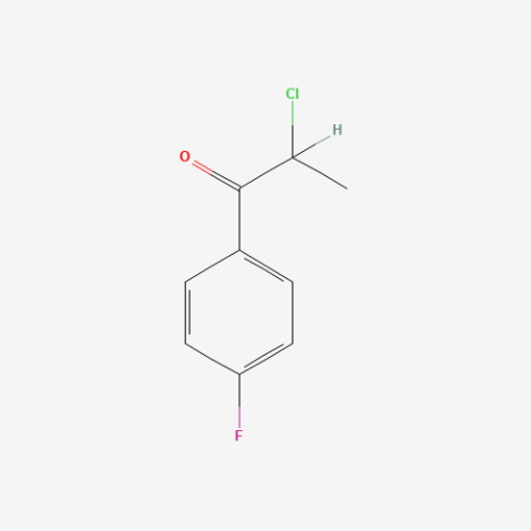 α-Chloro-4′-fluoropropiophenone 化学構造