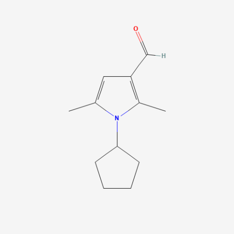 1-Cyclopentyl-2,5-dimethyl-1H-pyrrole-3-carbaldehyde Chemical Structure