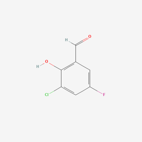 3-Chloro-5-fluorosalicylaldehyde Chemical Structure