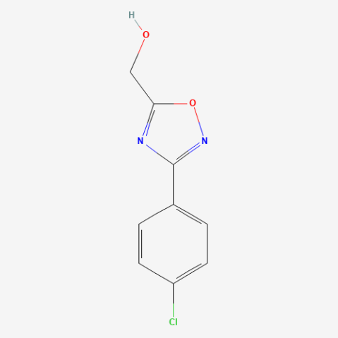 [3-(4-Chlorophenyl)-1,2,4-oxadiazol-5-yl]methanol Chemische Struktur