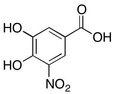 3,4-Dihydroxy-5-nitrobenzoic Acid Chemical Structure