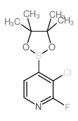 3-Chloro-2-fluoropyridine-4-boronic acid pinacol ester Chemical Structure