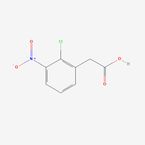 2-(2-Chloro-3-nitrophenyl)acetic acid التركيب الكيميائي