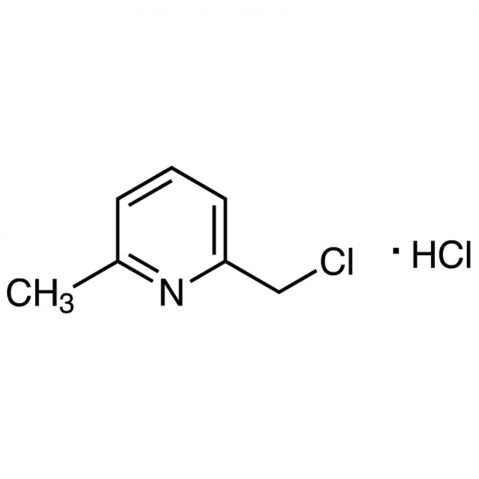 2-(Chloromethyl)-6-methylpyridine Hydrochloride Chemical Structure