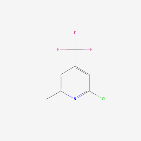 2-Chloro-6-methyl-4-(trifluoromethyl)pyridine Chemische Struktur