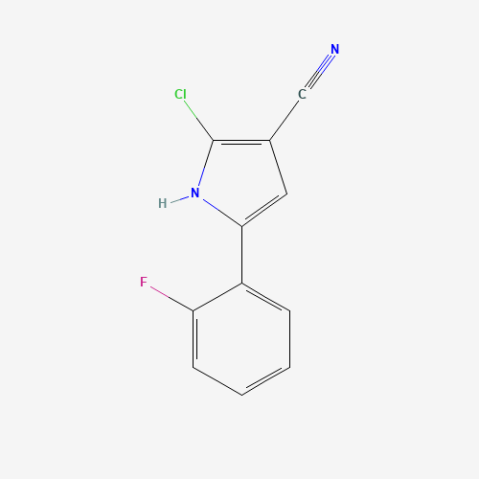 2-chloro-5-(2-fluorophenyl)-1H-pyrrole-3-carbonitrile 化学構造