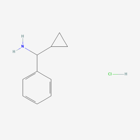 1-Cyclopropyl-1-phenylmethanamine Hydrochloride Chemical Structure